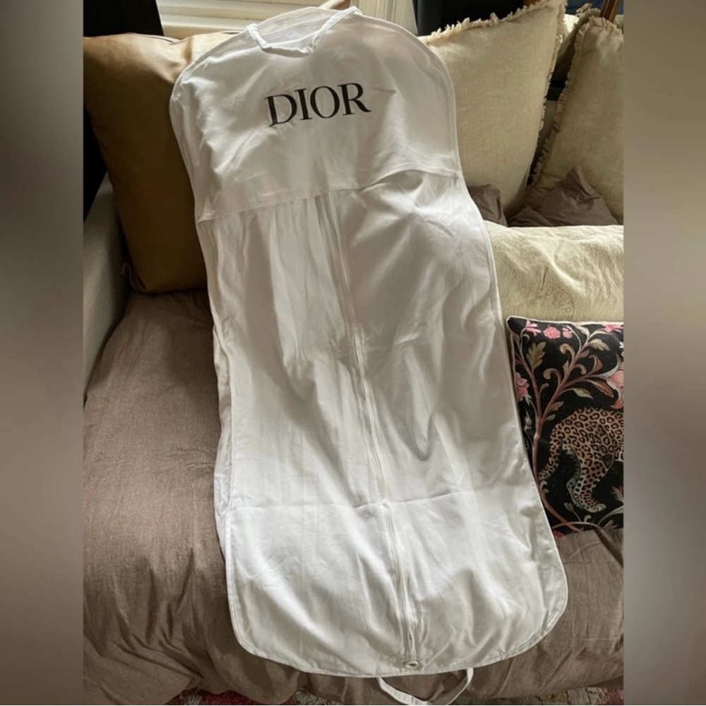 Dior White Garment Bag